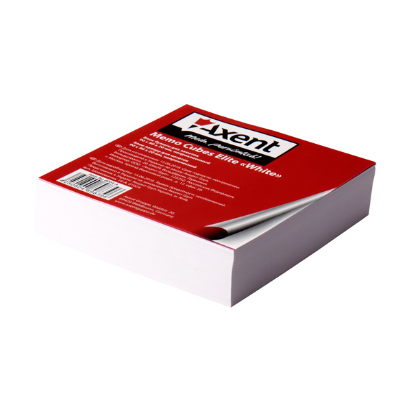 Бумага Axent “Elite White” 8004-A для заметок, 90х90х20 мм, непроклееная