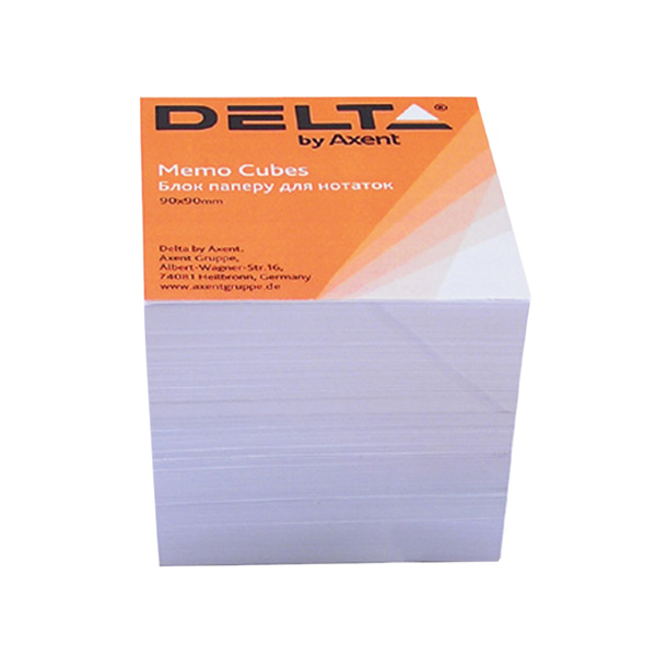 Бумага Delta D8005 для заметок, 90х90х80 мм, непроклееная