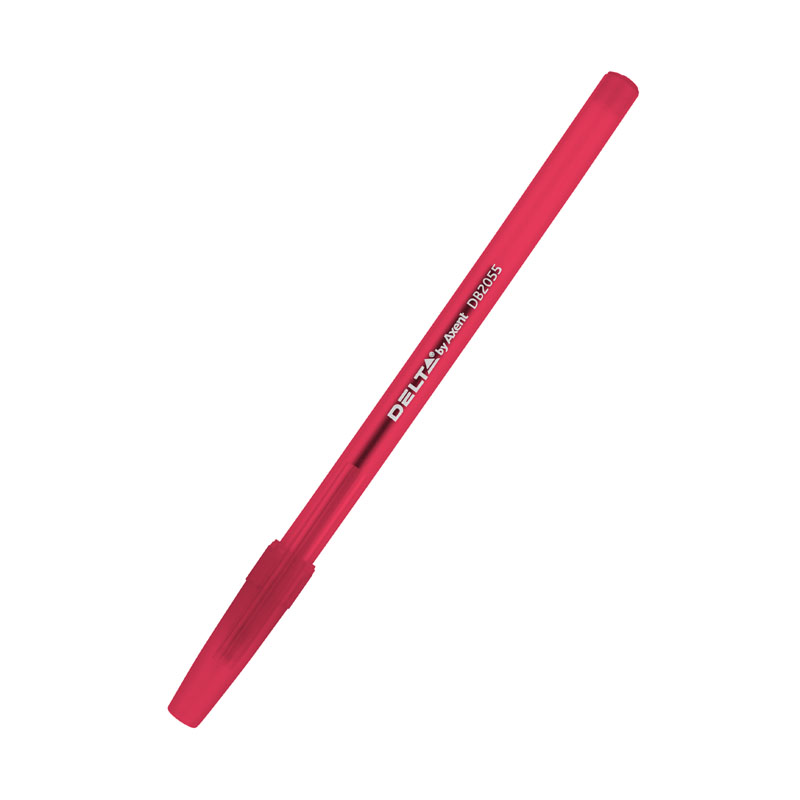 Ручка шариковая Delta DB 2055-06, красная, 0.7 мм, красный корпус