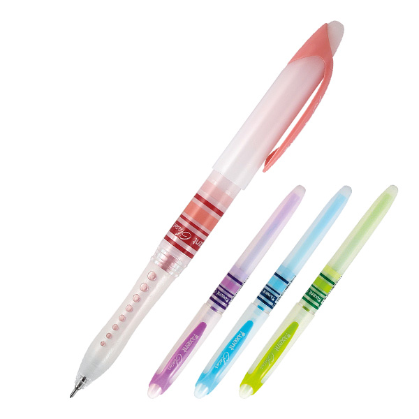 Ручка гелевая Axent Glasur, синий 0,38 мм, разноцветный корпус