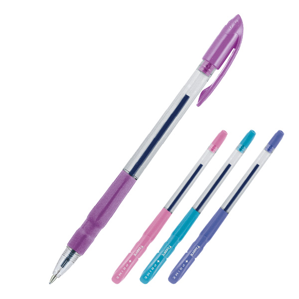 Ручка масляная Axent Prime, синий 0,5мм, цветной корпус