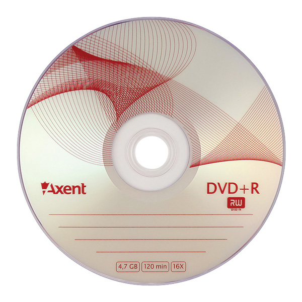 Диск DVD+R Axent “Cake” 8110-A, 4,7GB/120min, скорость записи 16X