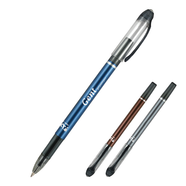 Ручка гелевая Axent Gent, синий 0,5 мм, разноцветный корпус