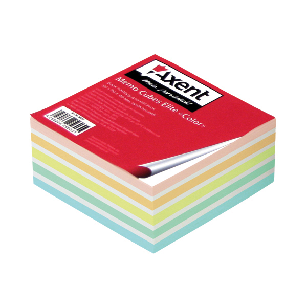 Бумага Axent “Elite Color” 8027-A для заметок, 90х90х40 мм, проклееная