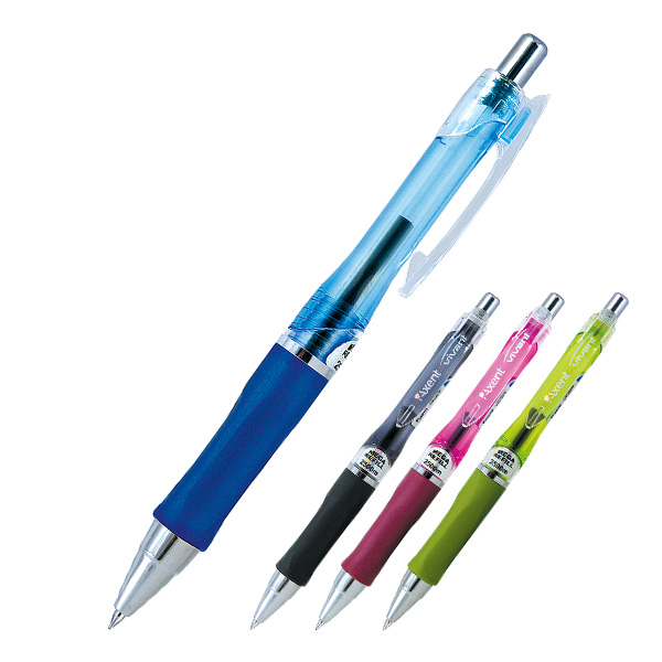 Ручка шариковая Axent автоматическая Vivant, синий 0,5мм, цветной корпус
