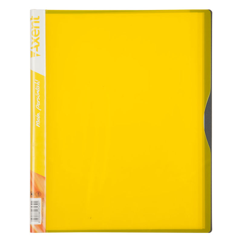 Дисплей-книга Axent 1120-08-A 20 файлов, желтая