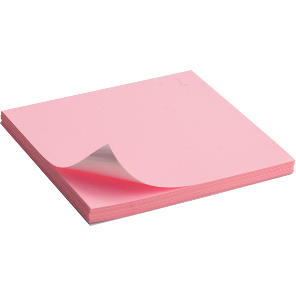 Блок бумаги Axent 2448-03-A статической, 75x75 мм,100 листов, пастельный розовый