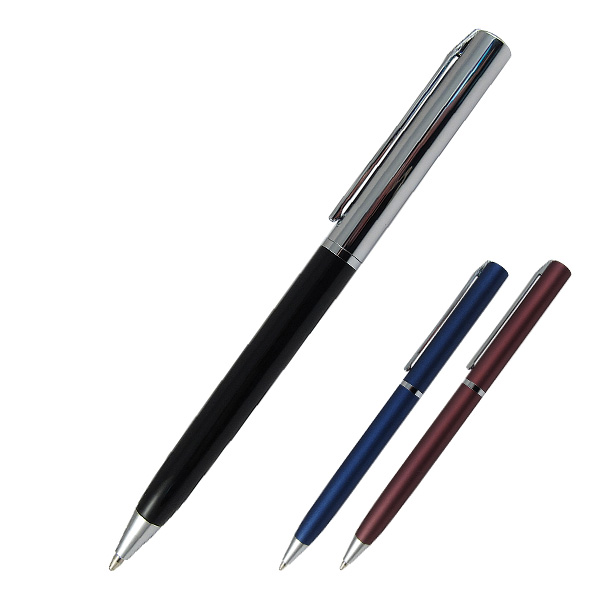 Ручка шариковая Axent Gentle, синий 1 мм, металлический корпус
