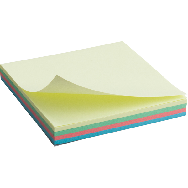 Блок бумаги Axent 2325-01-A с липким слоем 75x75 мм, 100 листов, пастельные цвета