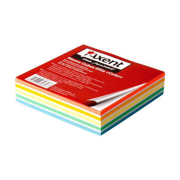 Бумага Axent “Elite Color” 8024-A для заметок, 90х90х20 мм, непроклееная
