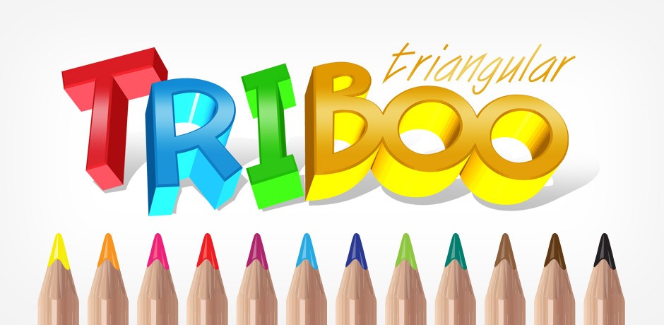 карандаш для рисования "FATIH" TRIBOO - JUMBO colored 12шт