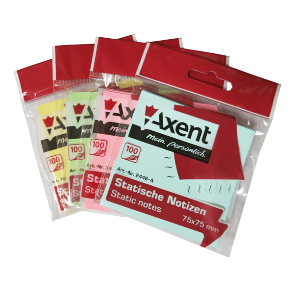 Блок бумаги Axent 2448-A статической, 75x75мм,100 листов