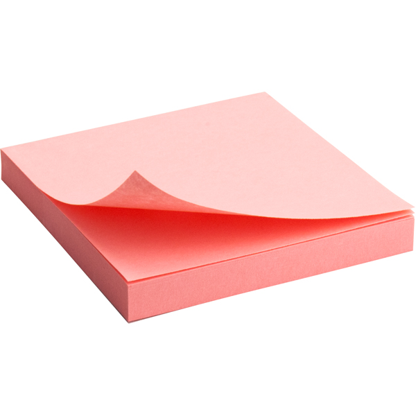 Блок бумаги Axent 2314-03-A с липким слоем 75x75 мм, 100 листов, розовый