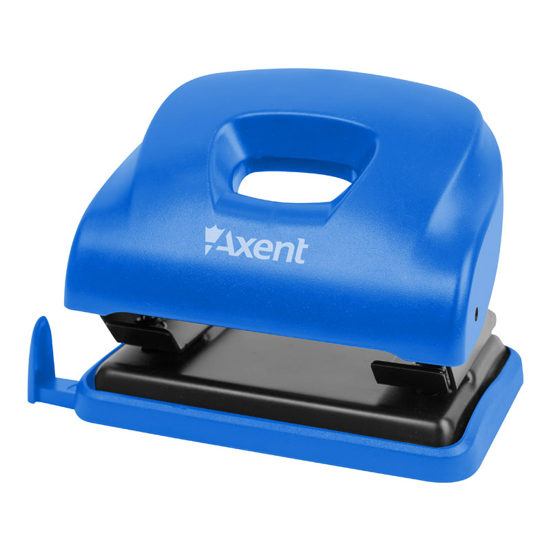 Дырокол Axent Ocean 3805-02-A с пластиковым верхом, 25 листов, синий