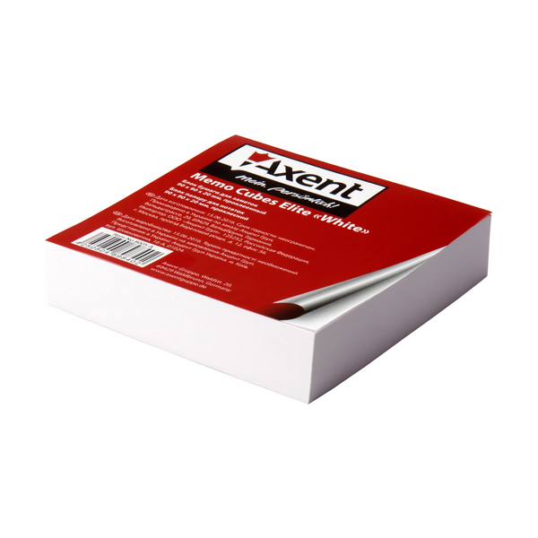 Бумага Axent “Elite White” 8005-A для заметок, 90х90х20 мм, проклееная